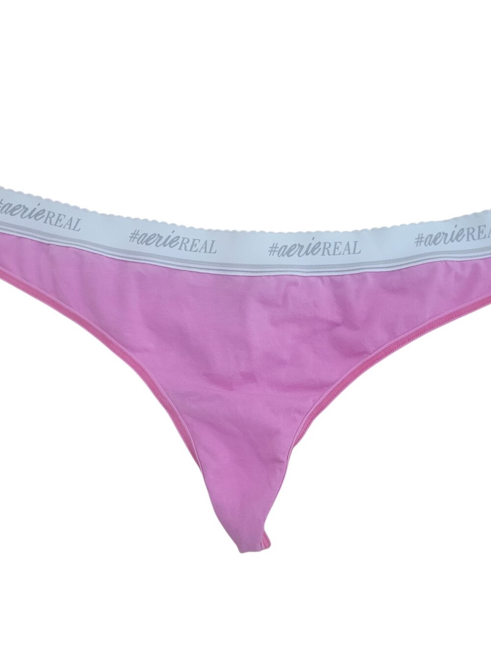 Vintage aerie Light Pink Thong with Branded White Waistband